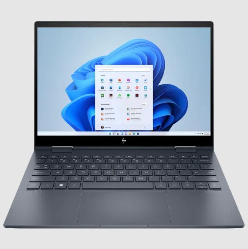 HP Envy x360, 12th Gen Intel Core i5-1230U Laptop, (8GB LPDDR4x, 512GB SSD) IPS,Micro-Edge, 400 nits, 13.3''/33.8cm, WUXGA, Win11,Office21, Space Blue,1.34Kg, Iris Xe Graphics, Backlit, B&O, bf0078TU