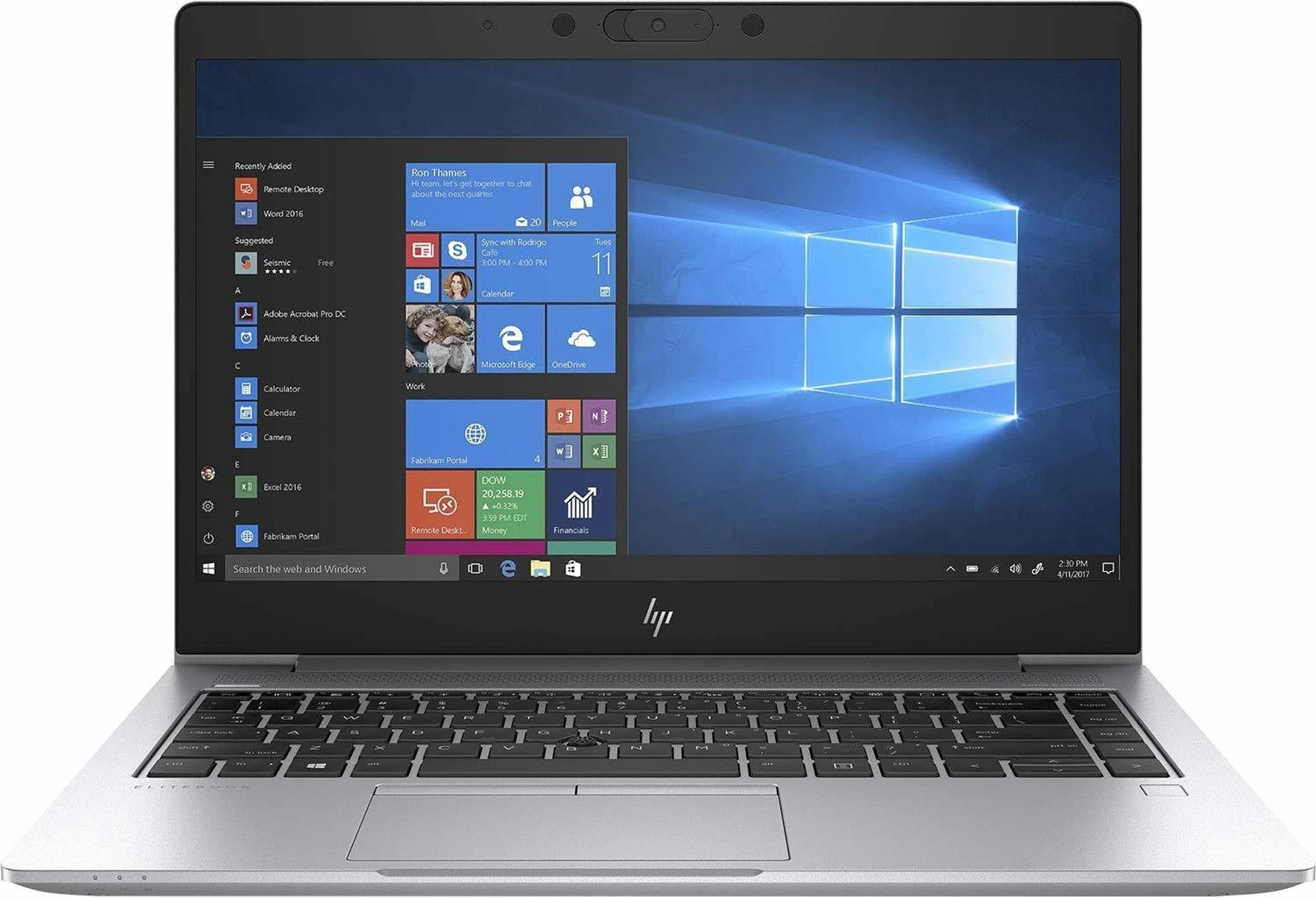 HP Elitebook Intel Core i5 8th Gen - (8 GB + 32 GB Optane/256 GB SSD/Windows 10 Pro/8 GB Graphics) HSN-124C-4 Business Laptop (14 inch, Silver, 1.48 kg)