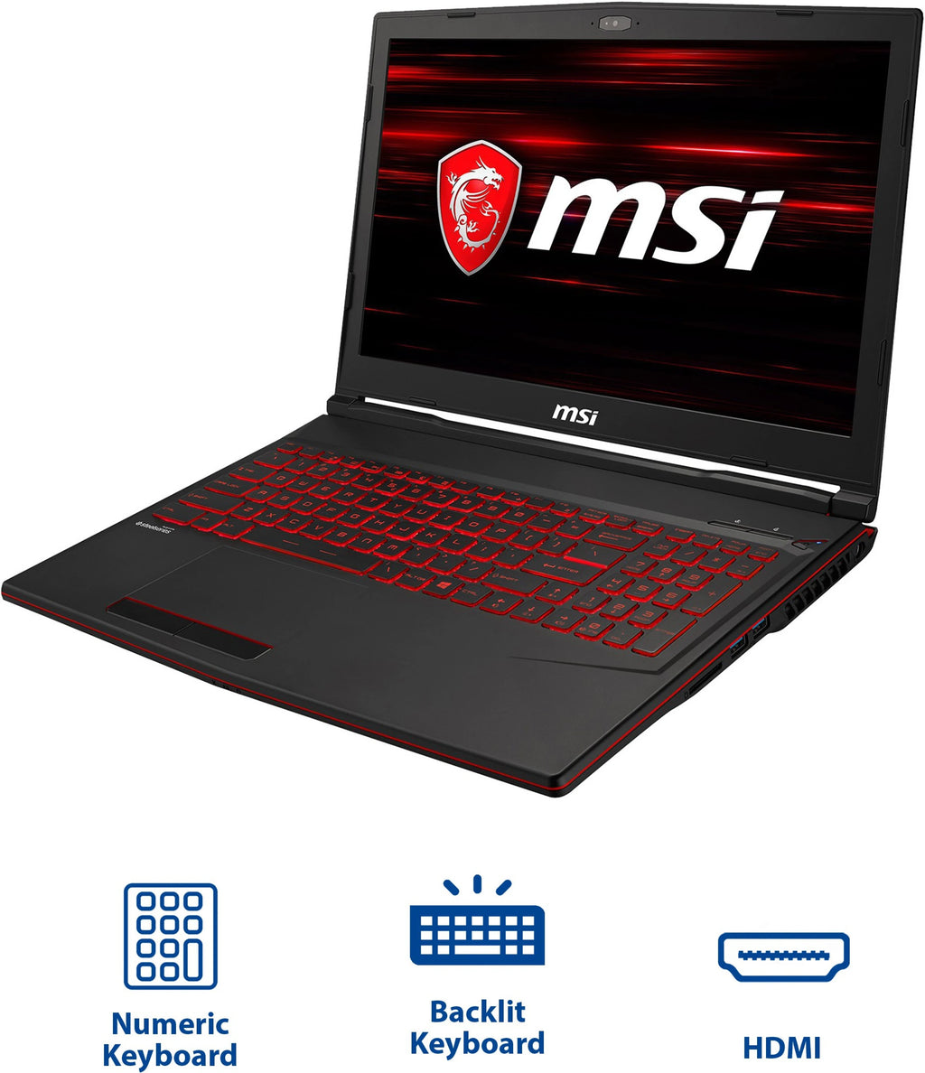 MSI GL Series Intel Core i5 8th Gen 8300H - (8 GB/1 TB HDD/Windows 10 Home/4 GB Graphics/NVIDIA GeForce GTX 1050) GL63 8RC Gaming Laptop (15.6 Inch, Black, 2.2 kg)
