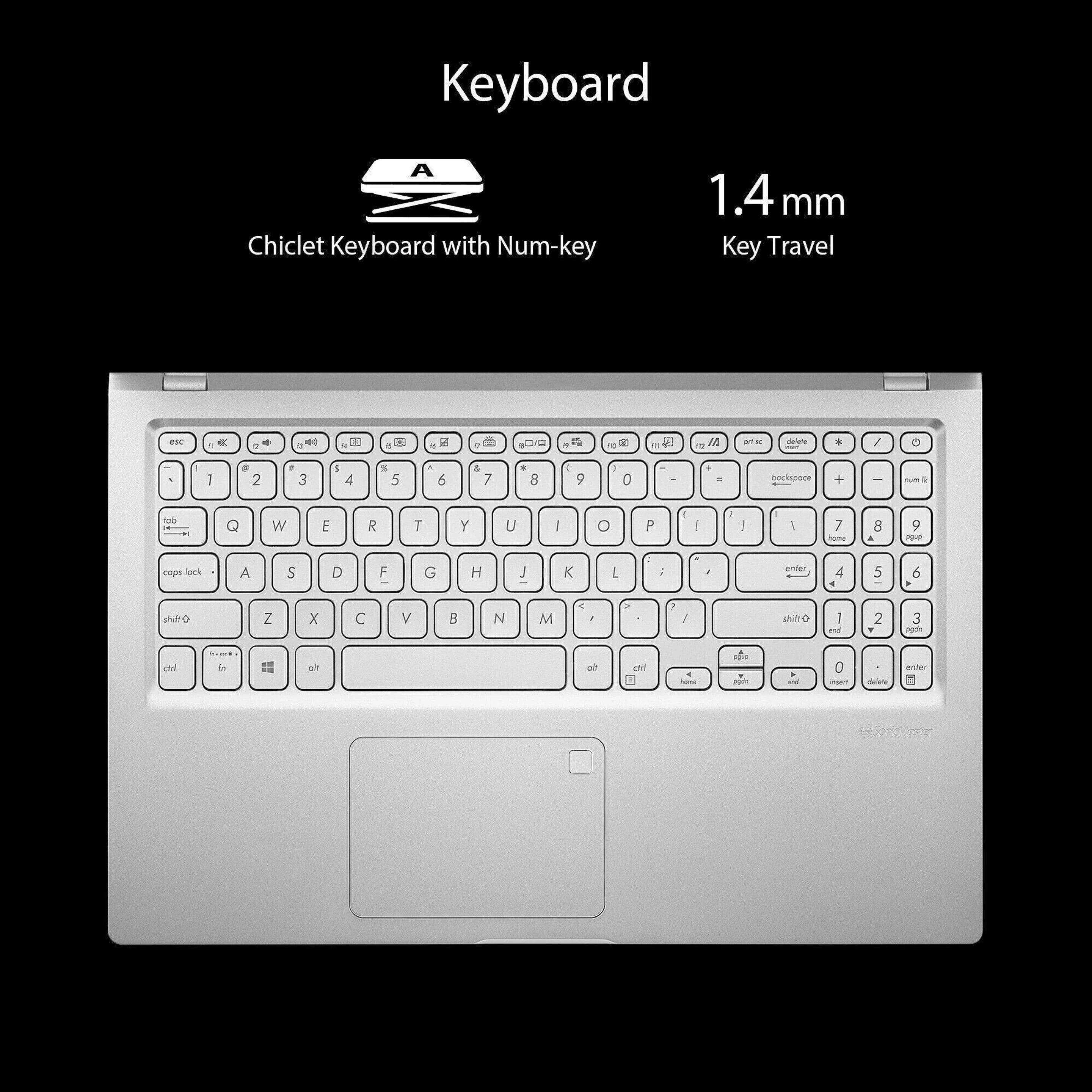 ASUS VivoBook 15 Intel Core i3 10th Gen 1005G1 - (8 GB/512 GB SSD/Windows 11 Home) X515JA-BQ322WS Thin and Light Laptop (15.6 Inch, Transparent Silver, 1.80 kg, With MS Office)