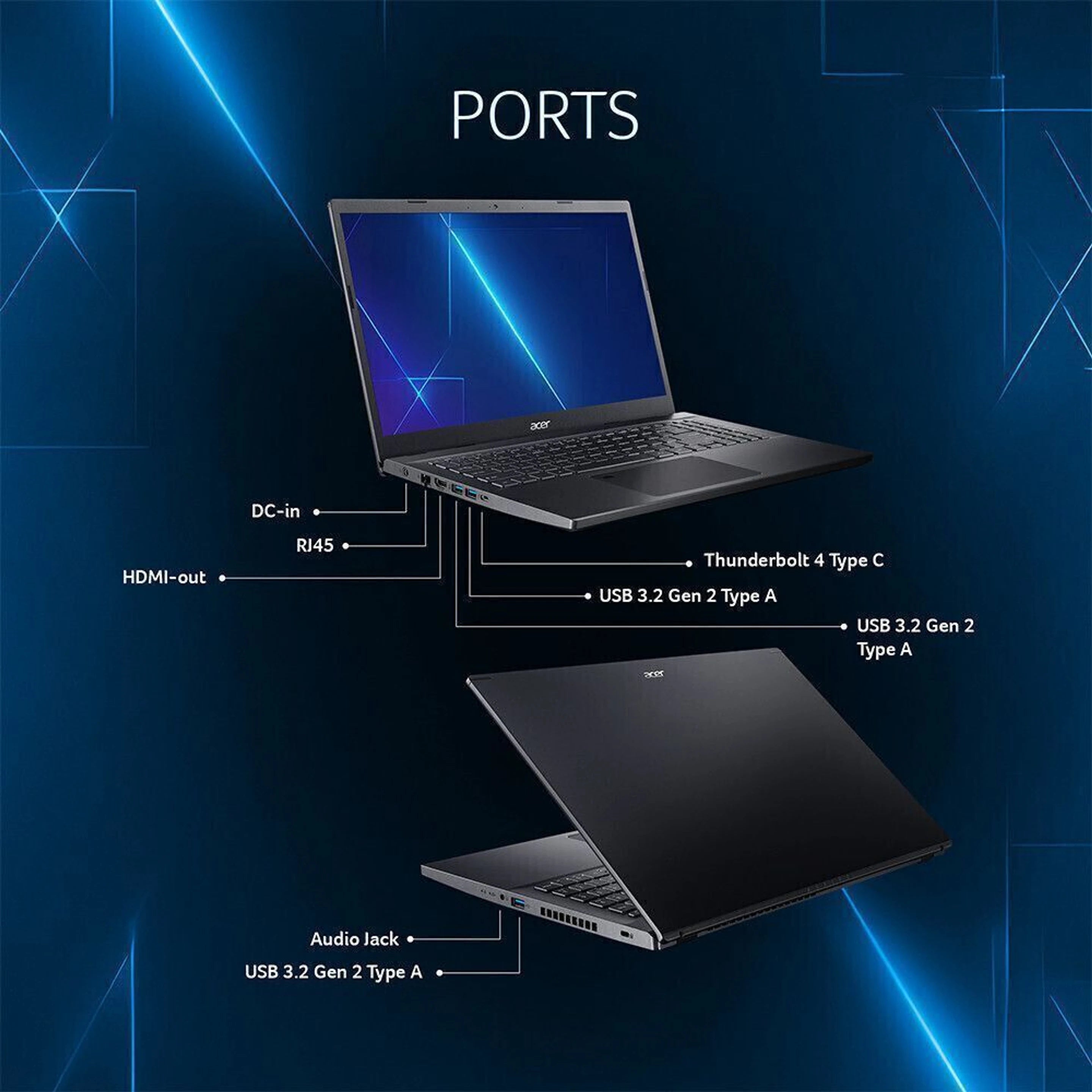 Acer Aspire 7 Intel Core i5 12th Gen 12450H - (16 GB/512 GB SSD/Windows 11 Home/4 GB Graphics/NVIDIA GeForce RTX 3050/144 Hz) A715-76G-548J Gaming Laptop (15.6 Inch, Charcoal Black, 2.1 Kg)