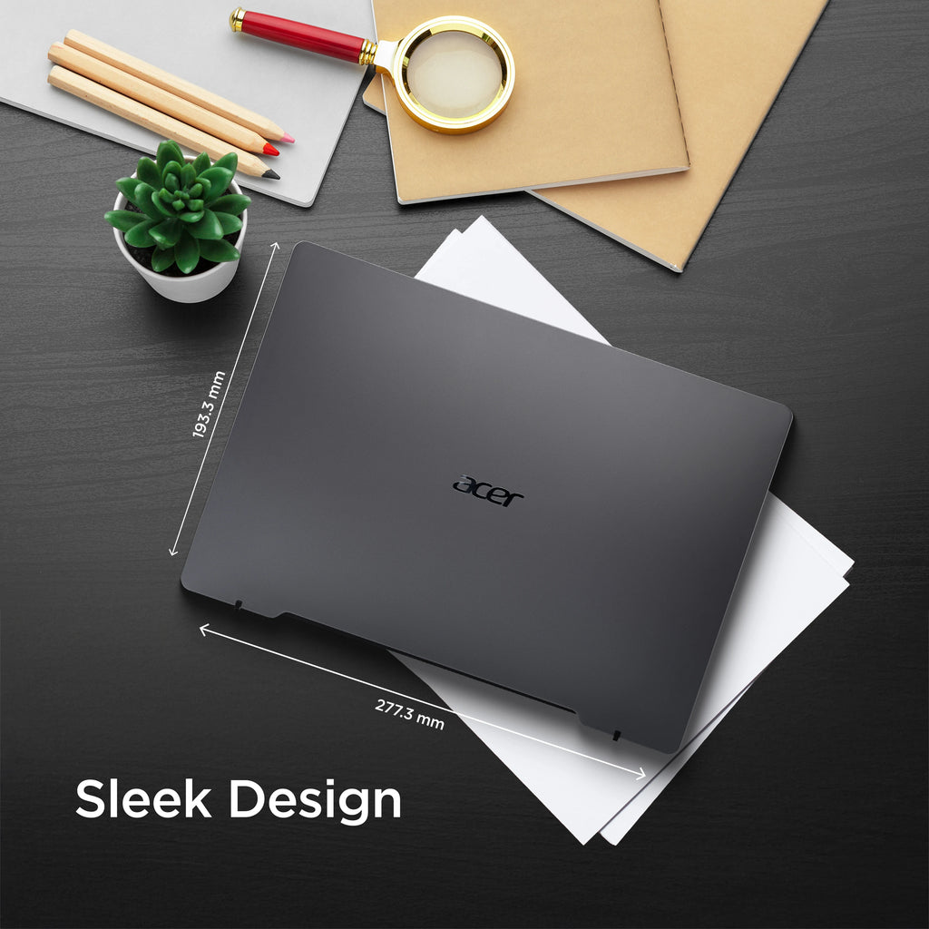 Acer Aspire 3 Intel Celeron Dual Core - (8 GB/256 GB SSD/Windows 11 Home) A311-45 Thin and Light Laptop (11.6 Inch, Steel Gray, 1.0 kg, With MS Office)