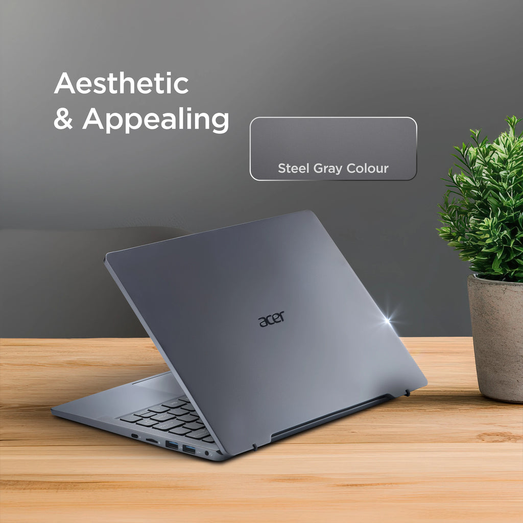 Acer Aspire 3 Intel Celeron Dual Core - (8 GB/256 GB SSD/Windows 11 Home) A311-45 Thin and Light Laptop (11.6 Inch, Steel Gray, 1.0 kg, With MS Office)